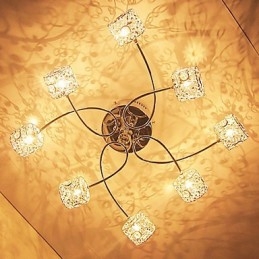 Montaj încastrat din cristal galvanizat modern și contemporan