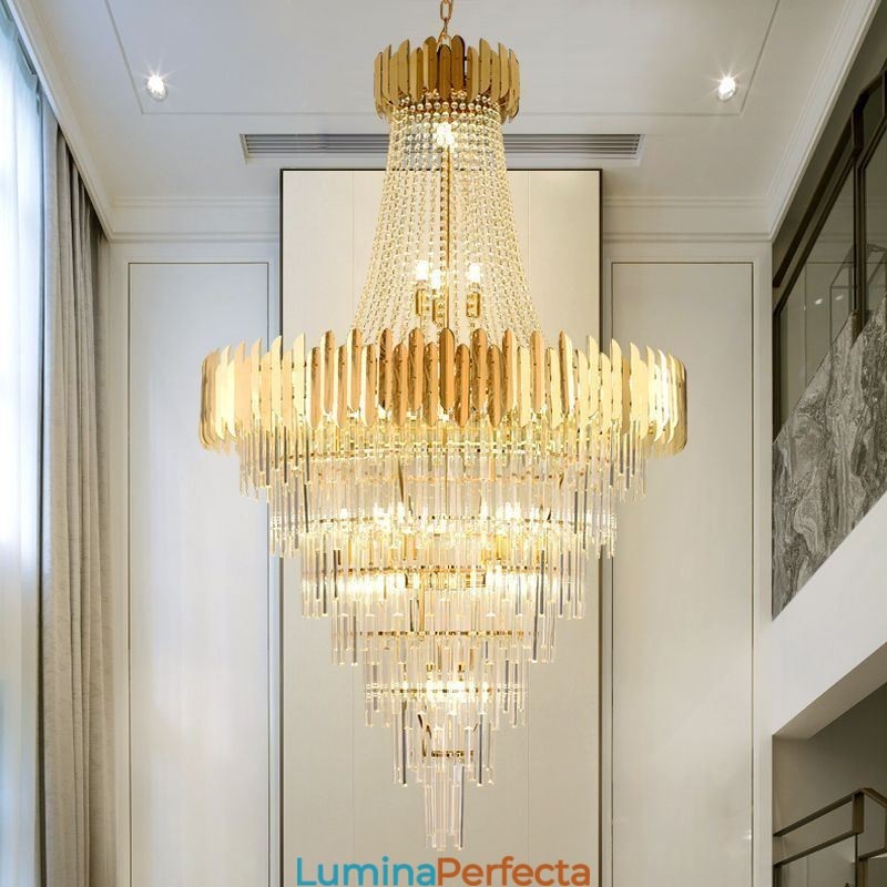 Plafoniera superbă din cristal