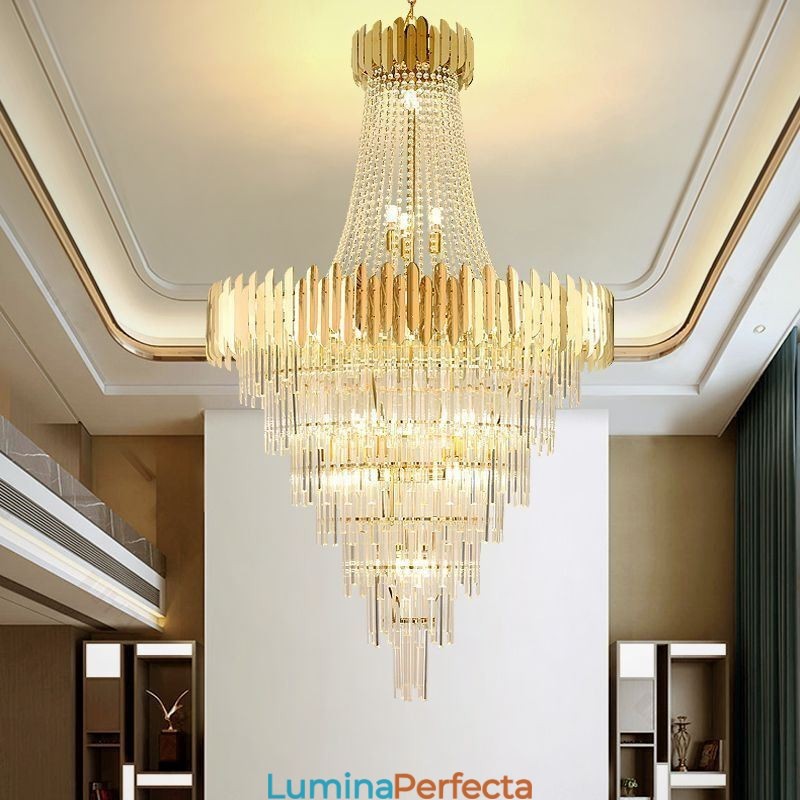 Plafoniera superbă din cristal