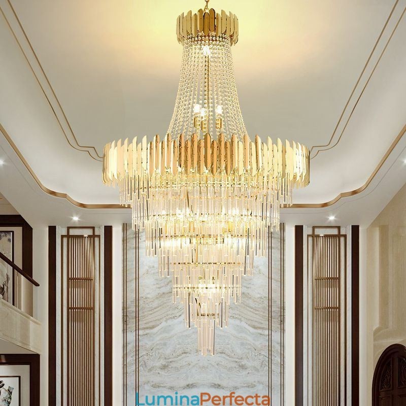 Plafoniera superbă din cristal