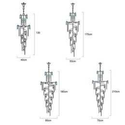 Lampă suspendată modernă de lux din cristal