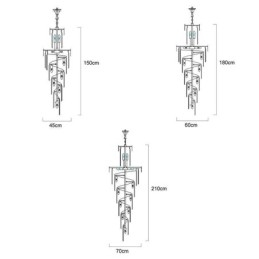 Lampă suspendată de lux Lampă suspendată mare 12 16 18 Lumini