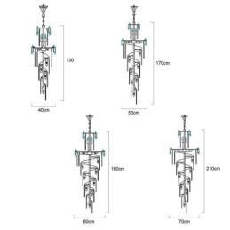 Plafoniera din cristal modern spectaculos K9