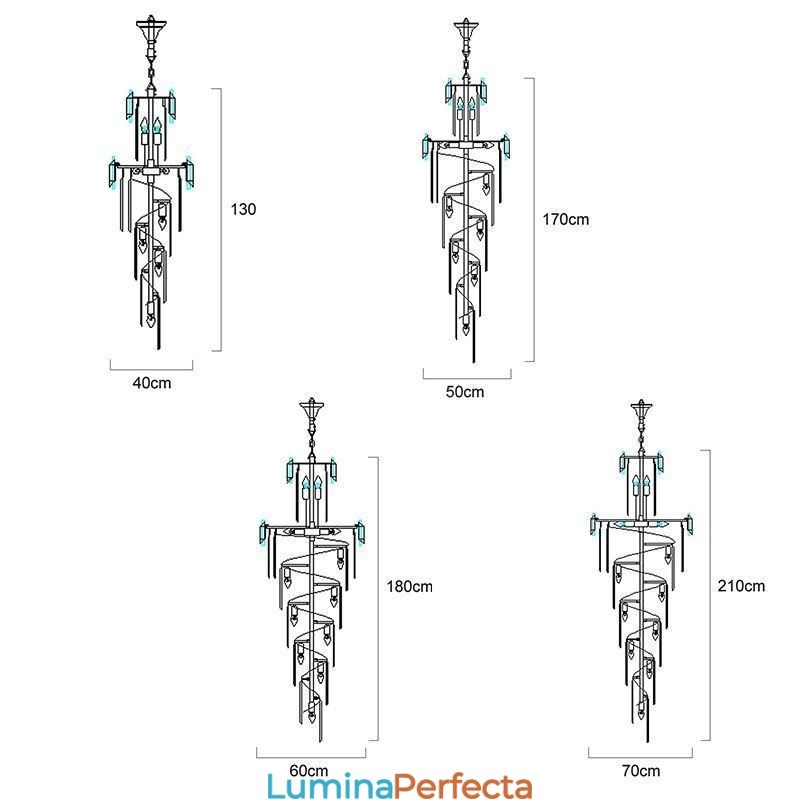 Plafoniera din cristal modern spectaculos K9