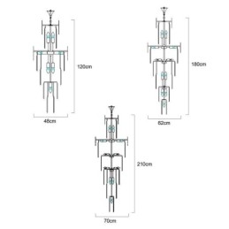Plafoniera modernă din cristal Lampă suspendată Foaierul de luat masa