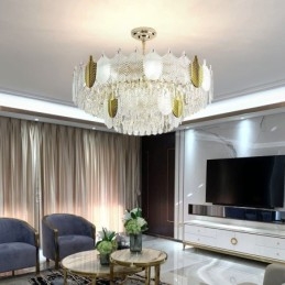 Plafoniera de lux Leaf Pendant din cristal