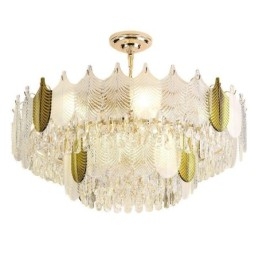 Plafoniera de lux Leaf Pendant din cristal