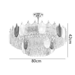 Plafoniera de lux Leaf Pendant din cristal