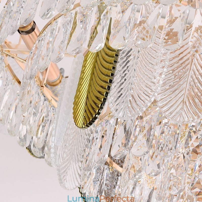 Plafoniera de lux Leaf Pendant din cristal