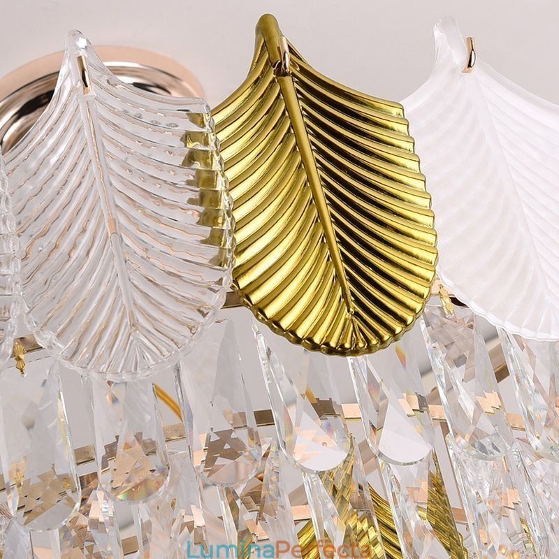 Plafoniera de lux Leaf Pendant din cristal