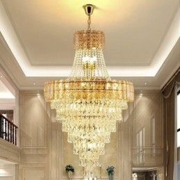 Plafoniera conică modernă, elegantă, din cristal