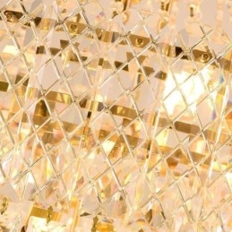 Plafoniera conică modernă, elegantă, din cristal