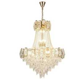 Lumină suspendată modernă din cristal Corp de iluminat rotund de tavan