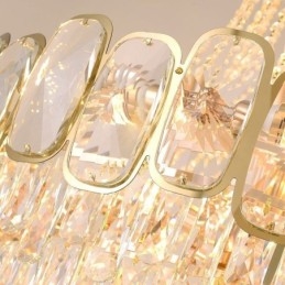 Lumină suspendată modernă din cristal Corp de iluminat rotund de tavan