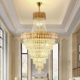 Lampă suspendată conică din cristal Lampă suspendată elegantă