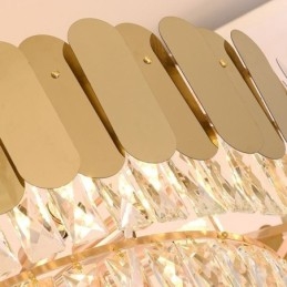 Lampă de tavan conică modernă elegantă din cristal