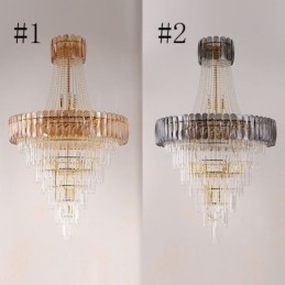 Plafoniera conică din cristal elegantă europeană