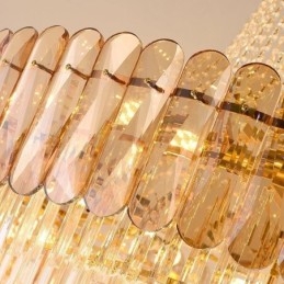 Plafoniera conică din cristal elegantă europeană
