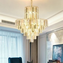 Lampă de plafon modernă din cristal Lampă de tavan contemporană