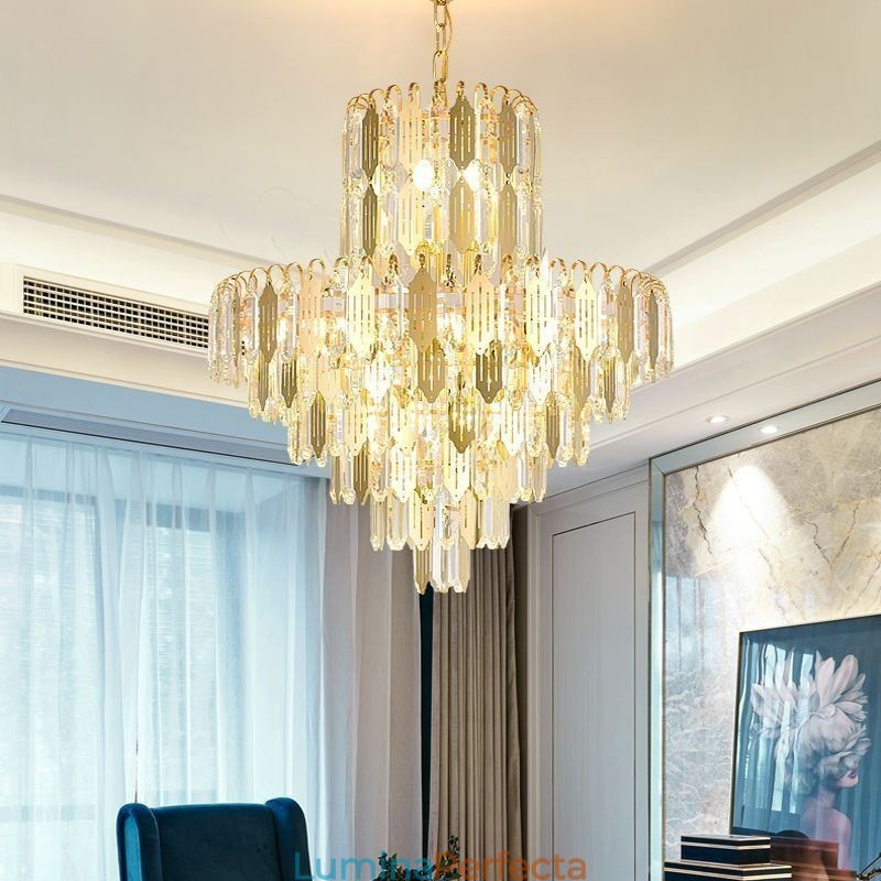 Lampă de plafon modernă din cristal Lampă de tavan contemporană