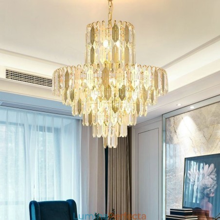 Lampă de plafon modernă din cristal Lampă de tavan contemporană Lampă de plafon modernă din cristal Lampă de tavan contemporană