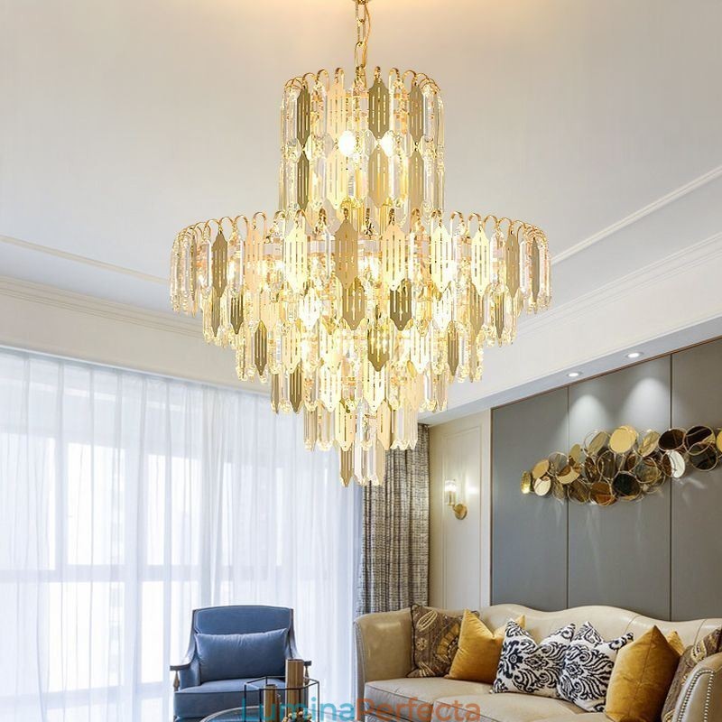 Lampă de plafon modernă din cristal Lampă de tavan contemporană