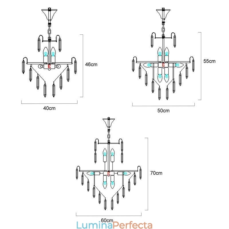 Lampă de plafon modernă din cristal Lampă de tavan contemporană