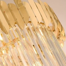 Lampă suspendată europeană Lumină suspendată din cristal Scări Foyerway