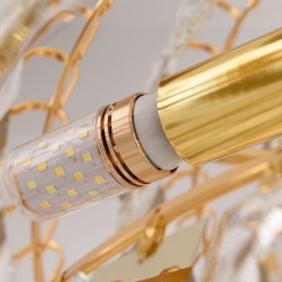 Lampă suspendată europeană Lumină suspendată din cristal Scări Foyerway