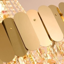 Plafoniera suspendată modernă Crystal Gold K9