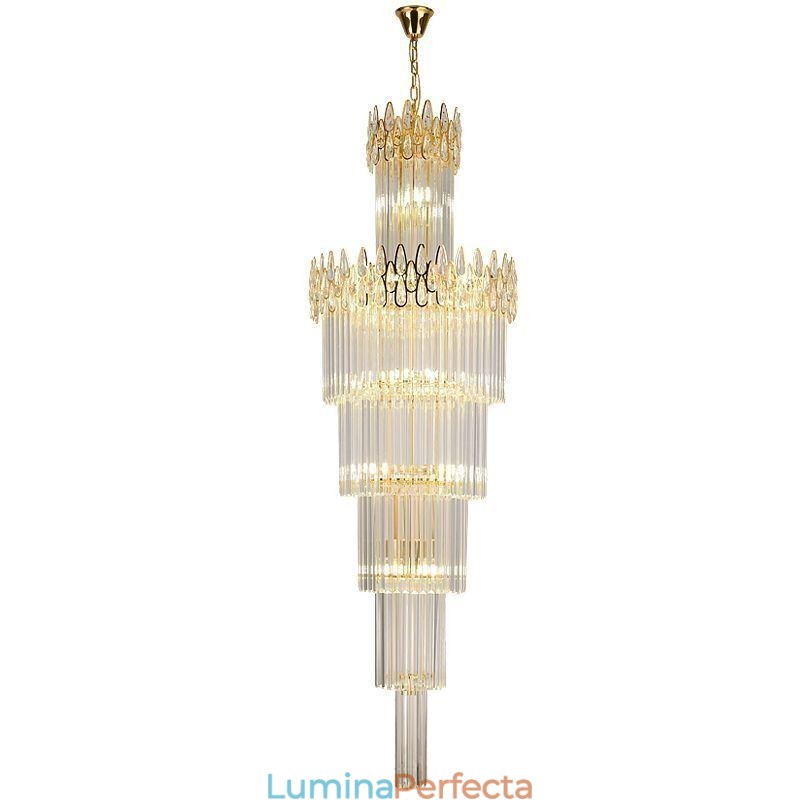 Lumină suspendată modernă spectaculoasă de tavan înalt Scări