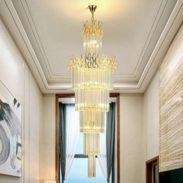 Lumină suspendată modernă spectaculoasă de tavan înalt Scări