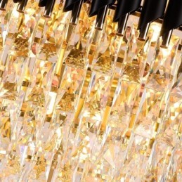 Lumină modernă cu pandantiv din cristal Lampă rotundă de tavan Lumini suspendate