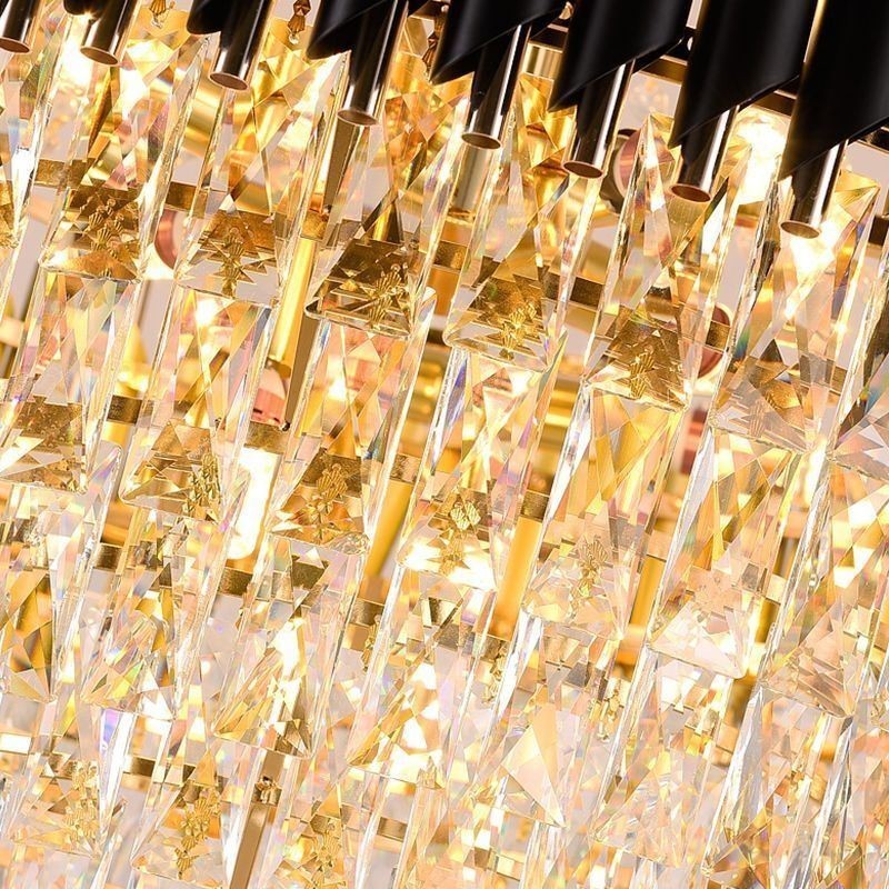 Lumină modernă cu pandantiv din cristal Lampă rotundă de tavan Lumini suspendate