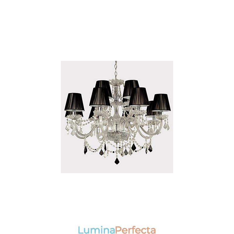 Candelabru elegant din cristal cu 12 lumini