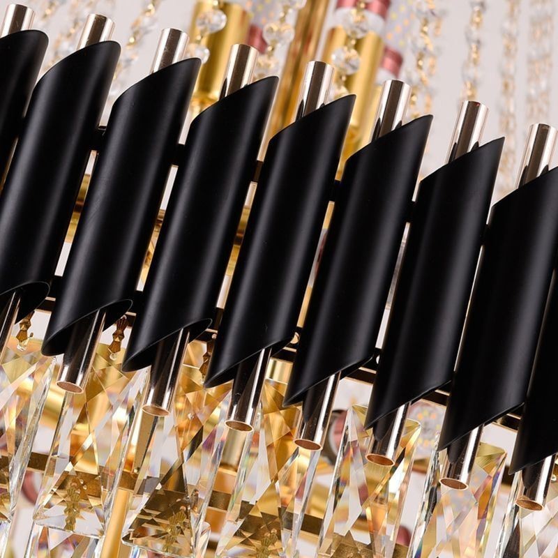 Lumină modernă cu pandantiv din cristal Lampă rotundă de tavan Lumini suspendate