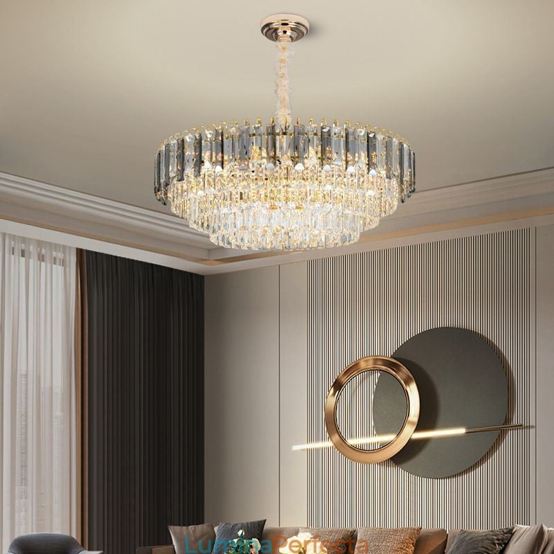Lumini suspendate din cristal Plafoniera de lux 12 16 lumini
