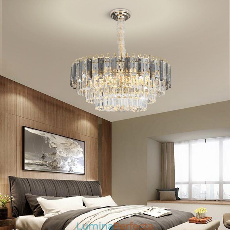 Lumini suspendate din cristal Plafoniera de lux 12 16 lumini