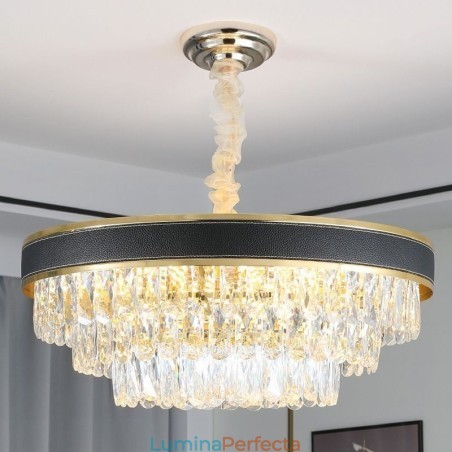 Lampă suspendată modernă Plafoniera din cristal 9 12 16 Lumini Lampă suspendată modernă Plafoniera din cristal 9 12 16 Lumini