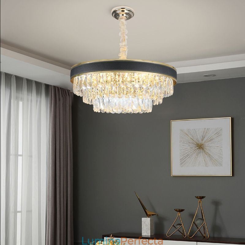 Lampă suspendată modernă Plafoniera din cristal 9 12 16 Lumini