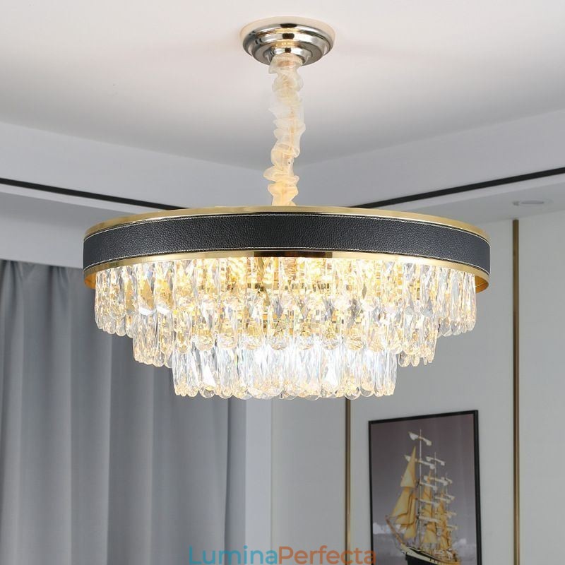 Lampă suspendată modernă Plafoniera din cristal 9 12 16 Lumini