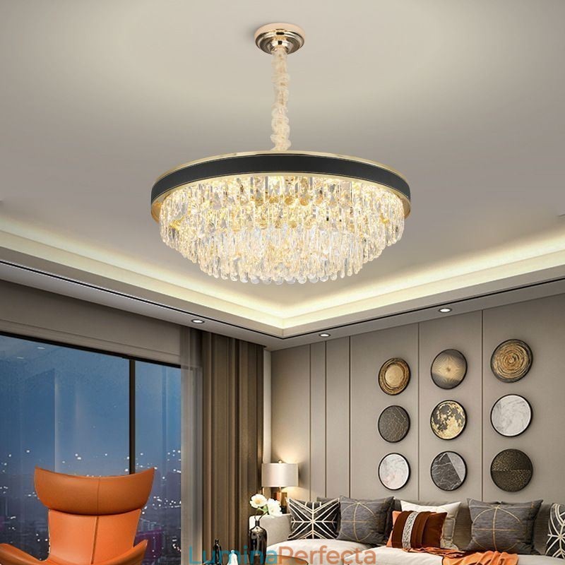 Lampă suspendată modernă Plafoniera din cristal 9 12 16 Lumini