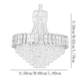 Lumină suspendată din cristal Corp de iluminat suspendat conic
