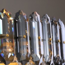 Lumină suspendată din cristal Corp de iluminat suspendat conic