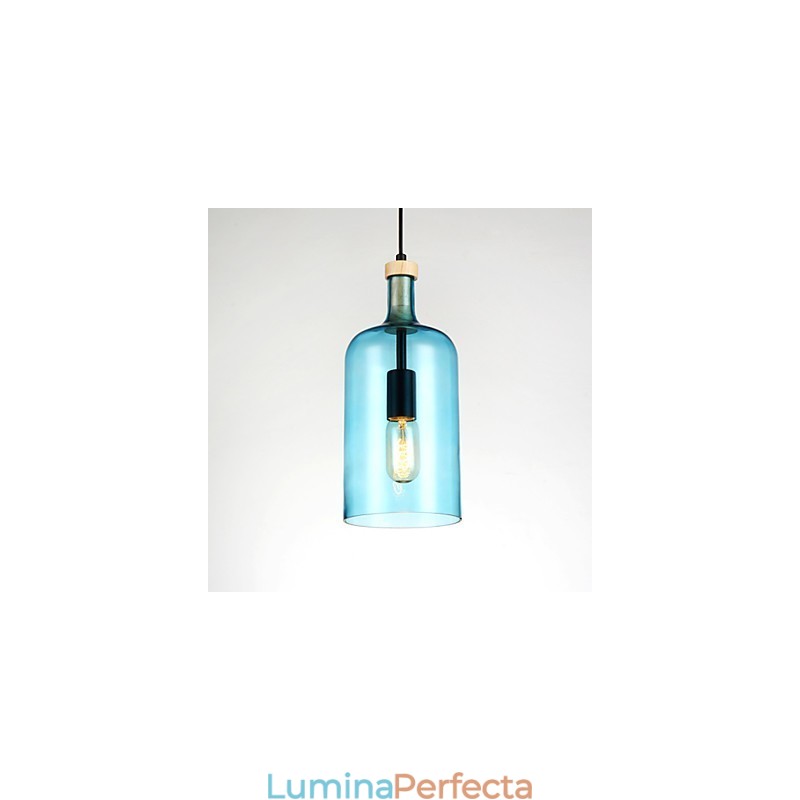 Candelabru suspendat modern cu abajur din sticlă