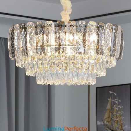 Plafoniera rotundă din cristal Plafoniera rotundă din cristal