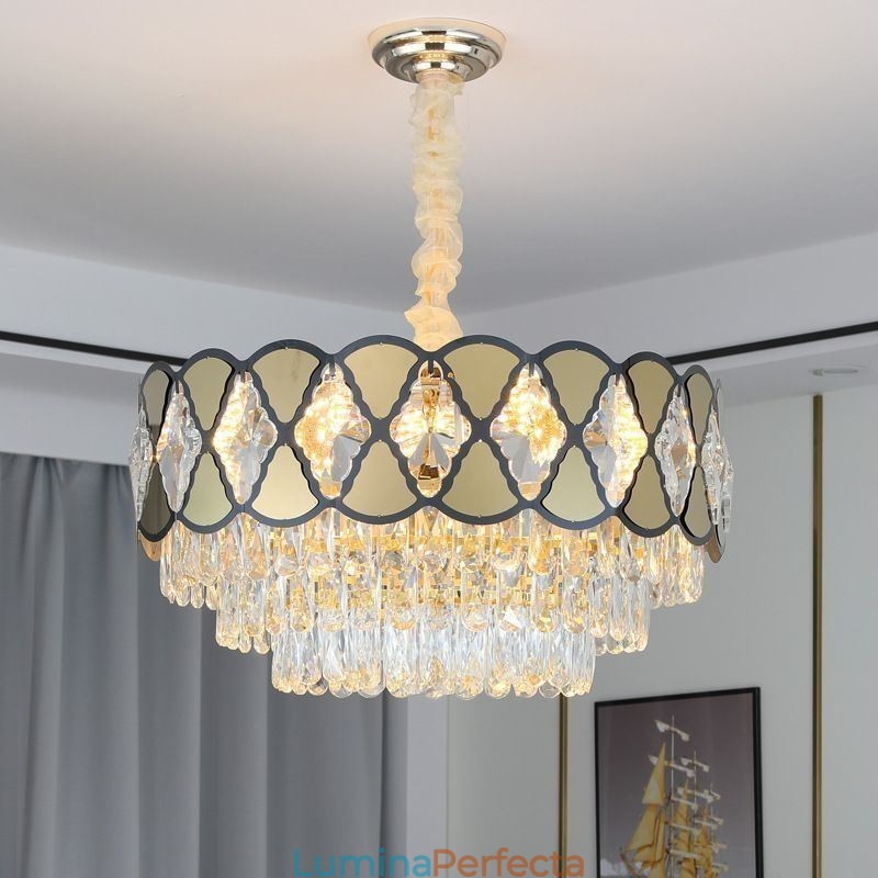 Lampă suspendată din cristal Plafoniere moderne din dantelă