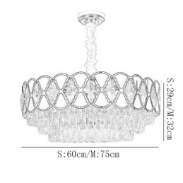 Lampă suspendată din cristal Plafoniere moderne din dantelă