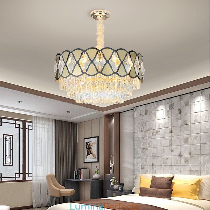 Lampă suspendată din cristal Plafoniere moderne din dantelă