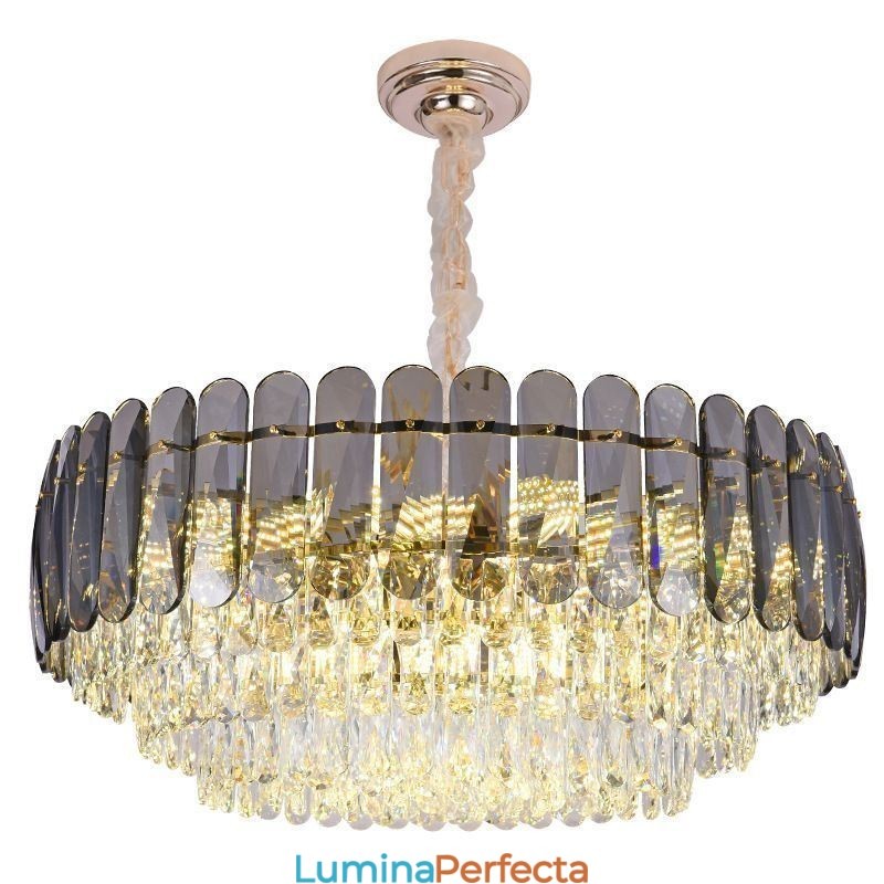 Plafoniera cu pandantiv din cristal
